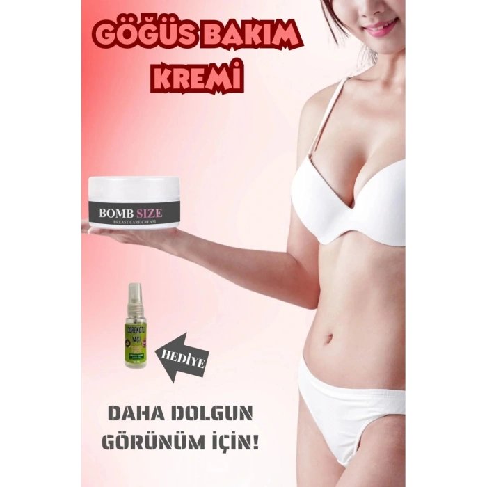 Hubrendy Bez Süper Bombsize Göğüs ve 50 ml + Çörek Otu Yağı 30 ml