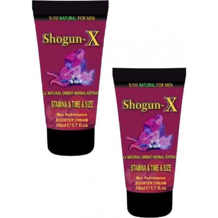 Hubrendy Bez Süper Shogun -X Extra Cream Erkeklere Özel Krem 50ML x 2 Adet