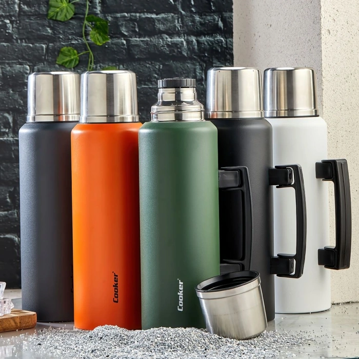 Hubrendy Tedarik 1.5 L Çift Cidarlı Paslanmaz Çelik Dağcı Termos