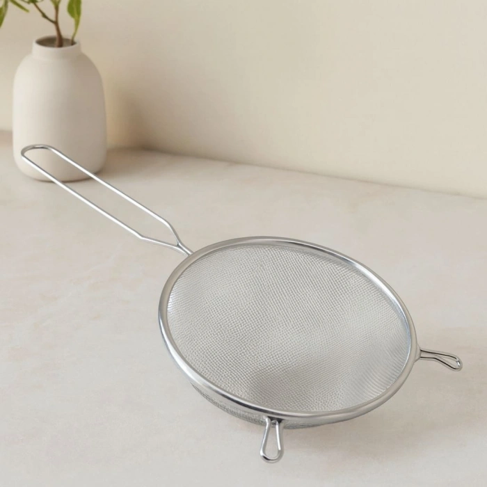 Hubrendy Tedarik 16 cm Metal Saplı Tel Süzgeç (Kulaklı)