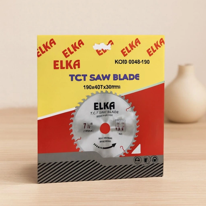 Hubrendy Tedarik 190 mm TCT Testere Bıçağı 40 Diş 30 mm Göbek Ahşap/Sunta