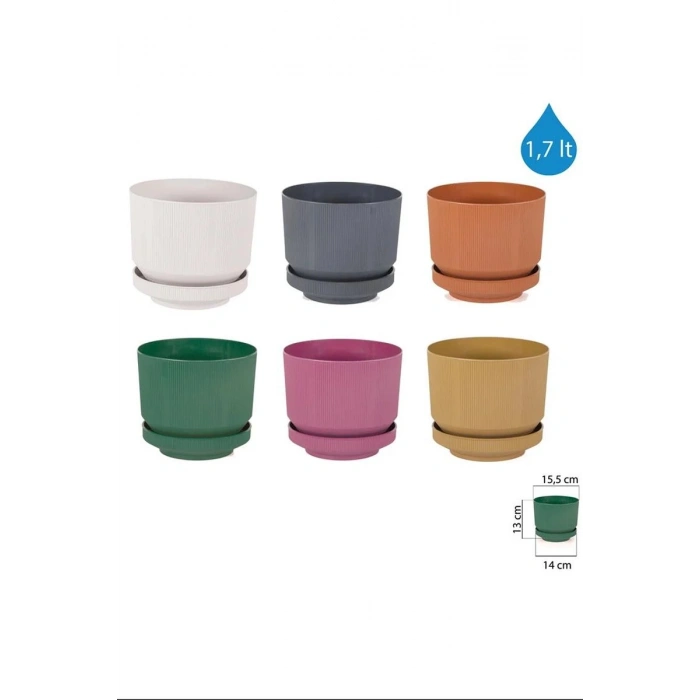Hubrendy Tedarik 1No Saksı 1.7Lt 1 Adet Royaleks-S281