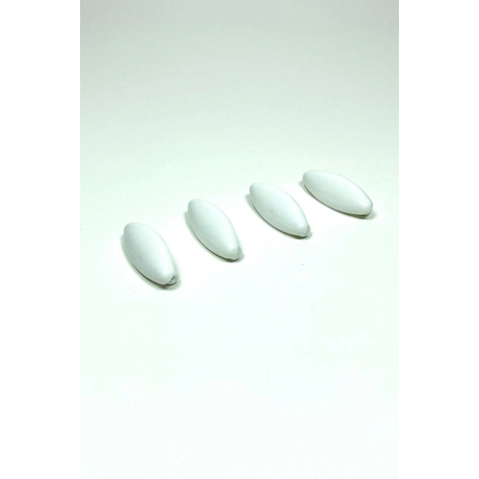 Hubrendy Tedarik 4 Adet Plastik Çengelli Eşarp Ve Şal İğnesi Beyaz 4 cm