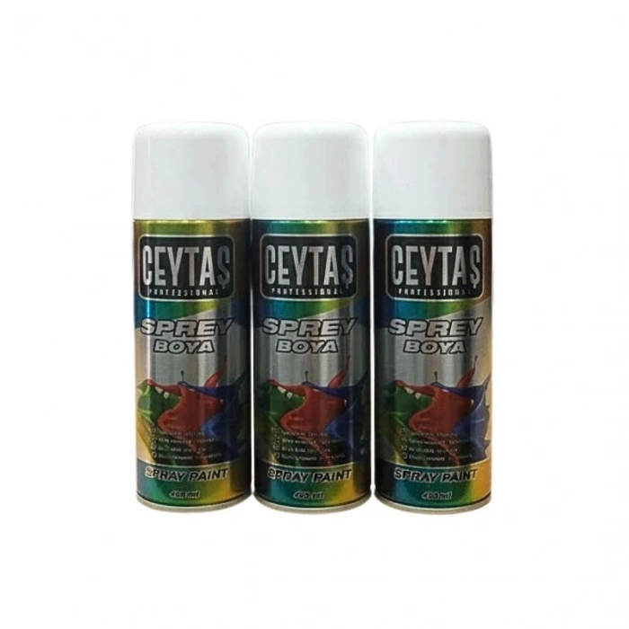 Hubrendy Tedarik 400 ml Beyaz Sprey Boya