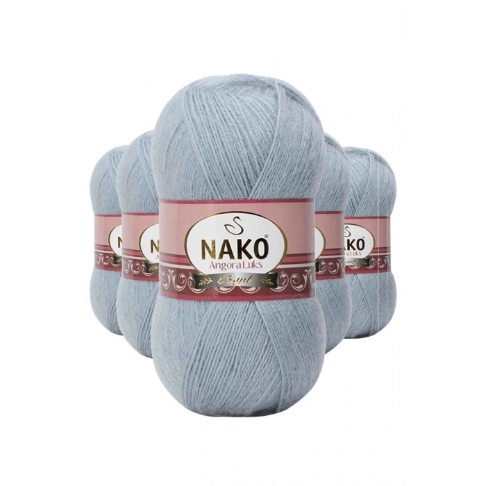 Hubrendy Tedarik 5 Adet Angora Lüks El Örgü İpi  12936
