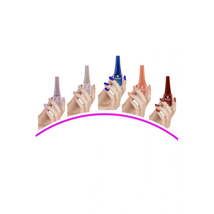 Hubrendy Tedarik 5 Adet Keratinli Besleyici Oje 14 ml SET5