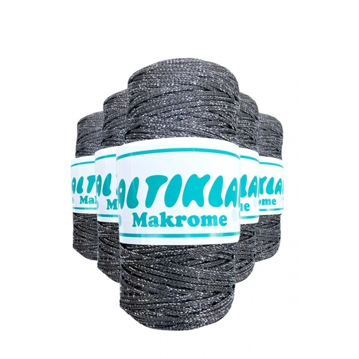 Hubrendy Tedarik 5 Adet Polyester Simli Makrome İpi S-420