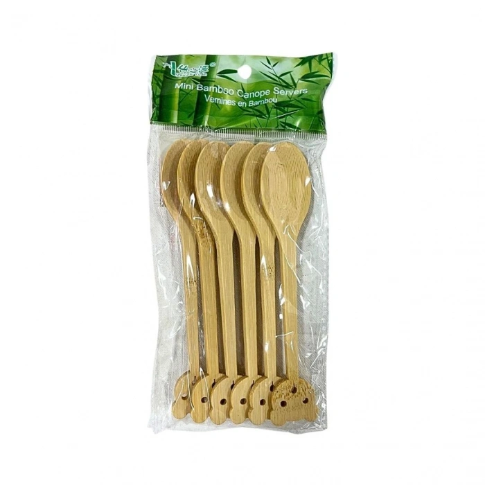 Hubrendy Tedarik 6li Bambu Lüks Kaşık