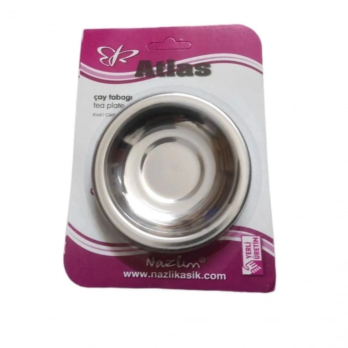 Hubrendy Tedarik 6li Metal Çay Tabağı