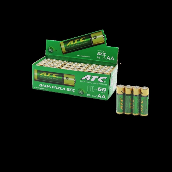Hubrendy Tedarik AA (R06) 1.5V Kalem Pil 60lı Paket