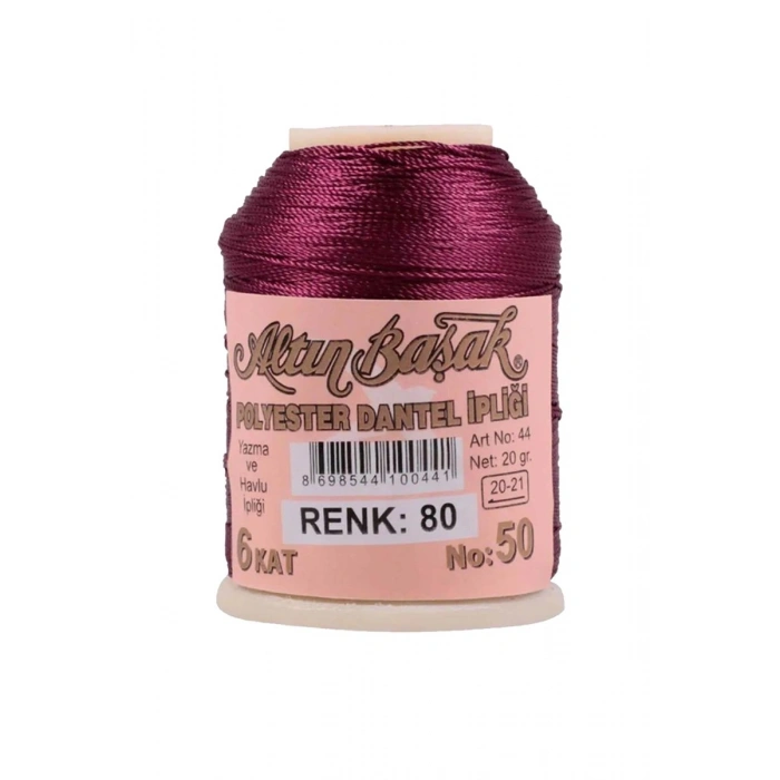 Hubrendy Tedarik Altınbaşak Oya ve Dantel İpi 20 gr - Royaleks - No: 080