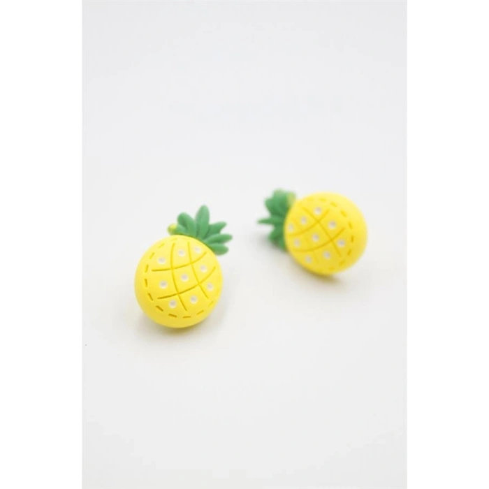 Hubrendy Tedarik Ananas Hamur Küpe - ÇOK RENKLİ