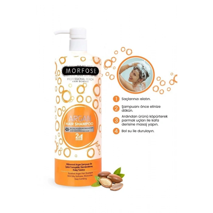 Hubrendy Tedarik Argan Şampuan 1000 ML - Boyalı Saçlar İçin