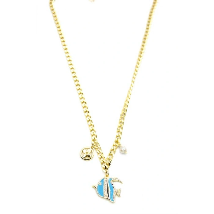 Hubrendy Tedarik Balık Kolye - Altın