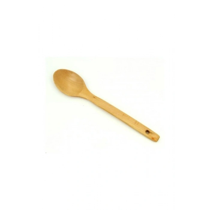 Hubrendy Tedarik Balsa BLS-028A Ahşap Yemek Servis Kaşığı 23 cm