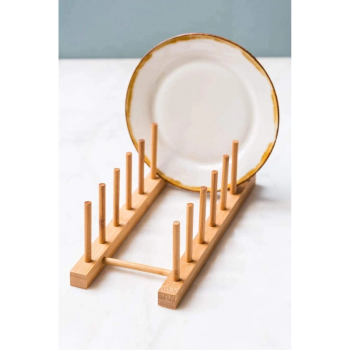 Hubrendy Tedarik Bambu Lüx 6 Bölmeli Tabaklık 25X13,5X11Cm