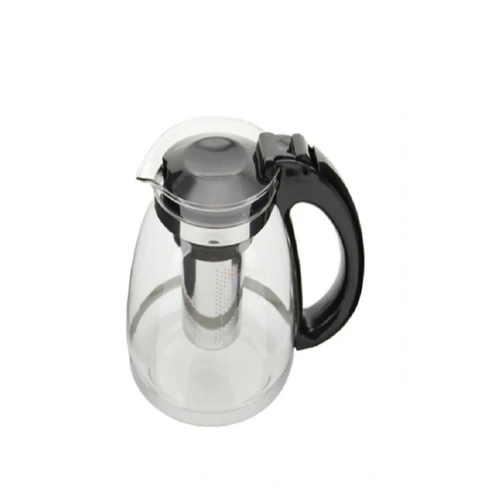 Hubrendy Tedarik Çelik Süzgeçli Cam Çaycı Servis Demlik 1500 Ml. Royaleks-7488