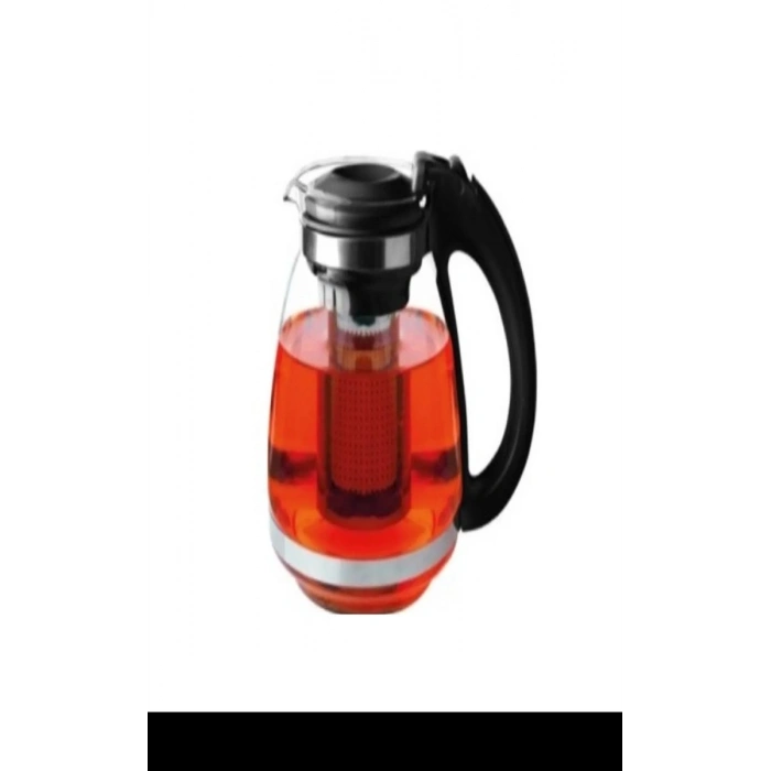 Hubrendy Tedarik Çelik Süzgeçli Cam Çaycı Servis Demlik 1500 Ml. Royaleks-7488