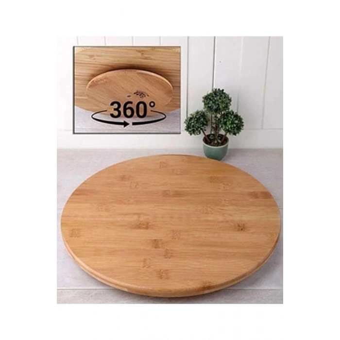 Hubrendy Tedarik Dönerli Bambu Pizza Tahtası 32 Cm Royaleks-DPT32