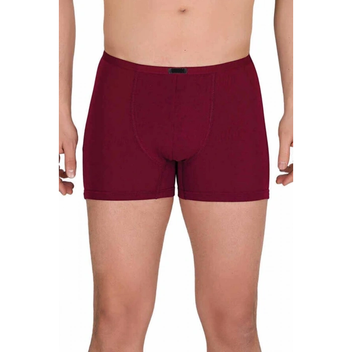 Hubrendy Tedarik Erkek Modal Boxer Short Bordo 4488B