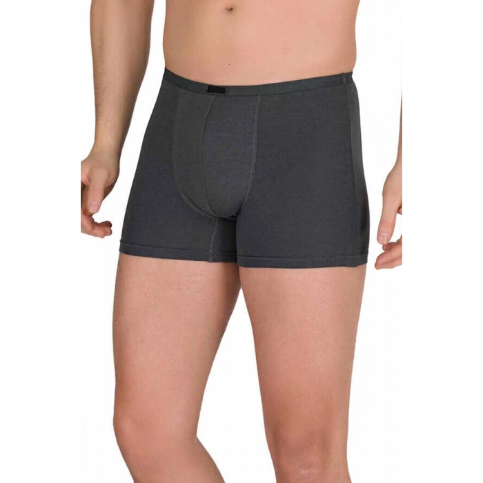 Hubrendy Tedarik Erkek Modal Boxer Short Füme 4488B
