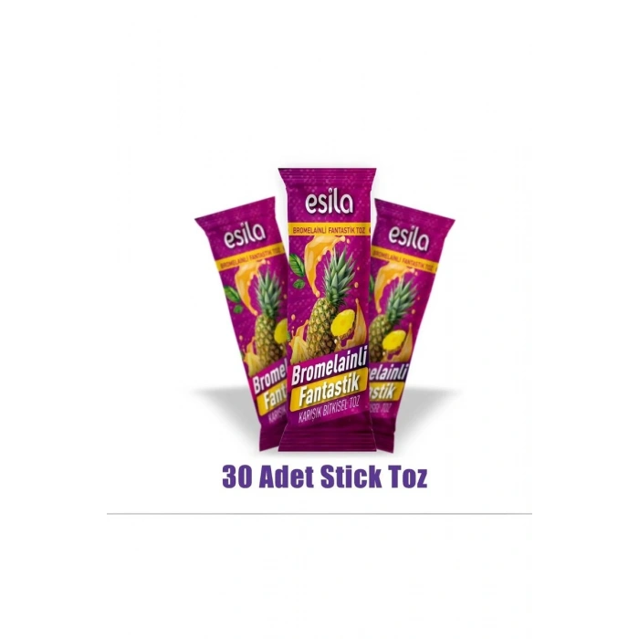 Hubrendy Tedarik Fantastik 30’lu Stick Bromelainli Bitkisel Toz Çay