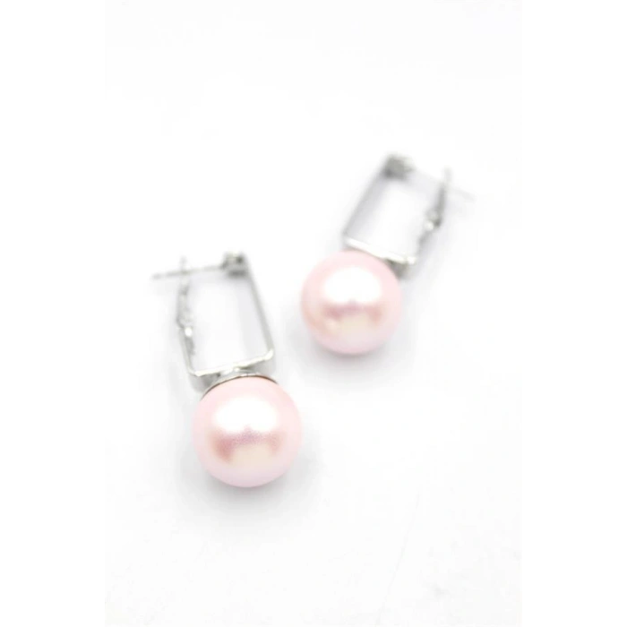 Hubrendy Tedarik İncili Küpe - Pembe
