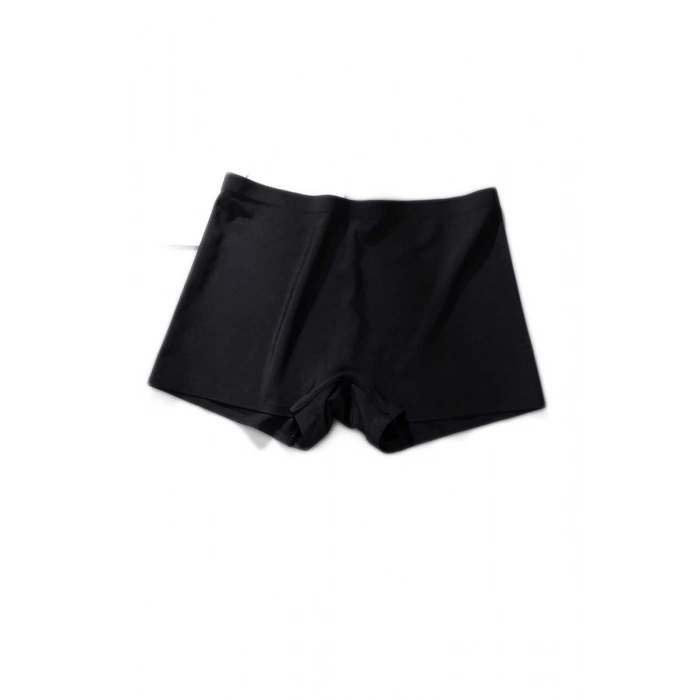 Hubrendy Tedarik Kadın Dikişsiz Görünmez İz Yapmaz Mini Şort Boxer Siyah