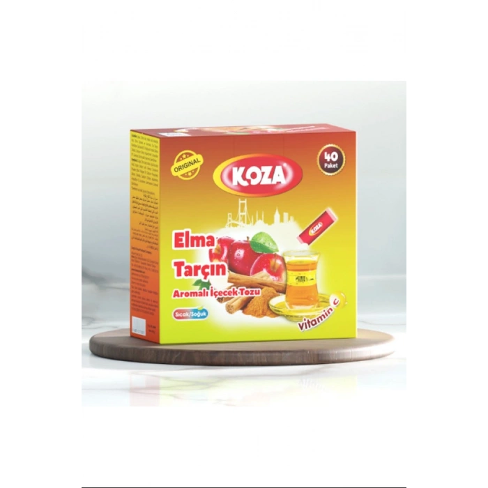 Hubrendy Tedarik Koza Tek İçimlik Elma & Tarçın Aromalı Toz İçecek 40lı