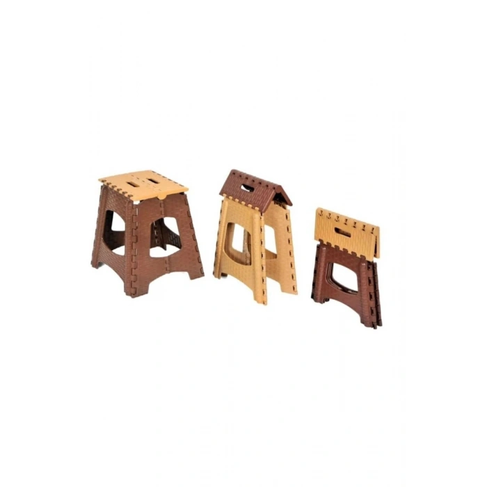 Hubrendy Tedarik Küçük Boy Katlanabilir Plastik Tabure - Katlanır Tabure 23x27x27 cm