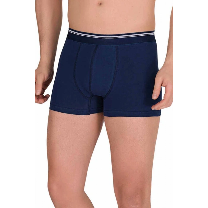 Hubrendy Tedarik Likralı Erkek Boxer Şort Lacivert 1097B