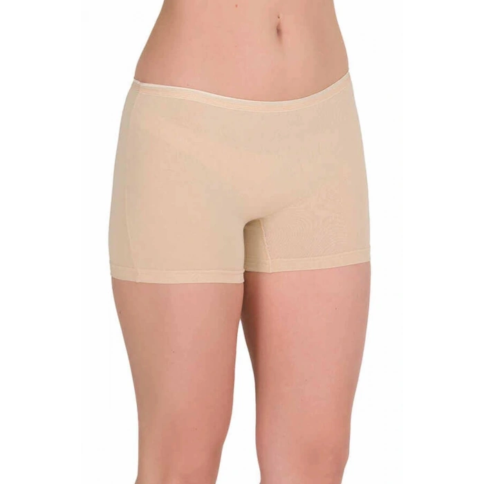 Hubrendy Tedarik Likralı Kadın Boxer Ten 2101B