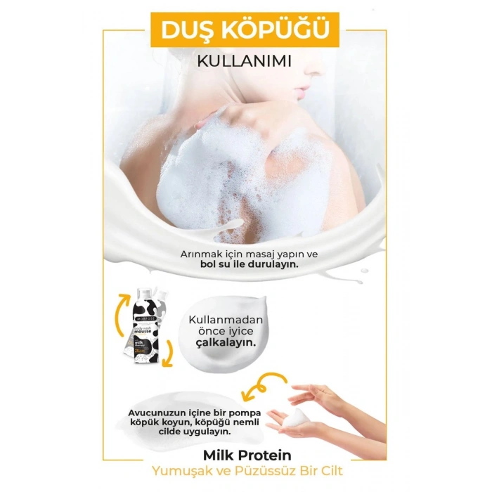 Hubrendy Tedarik Milk Therapy Duş Köpüğü 200 ML - mrfs