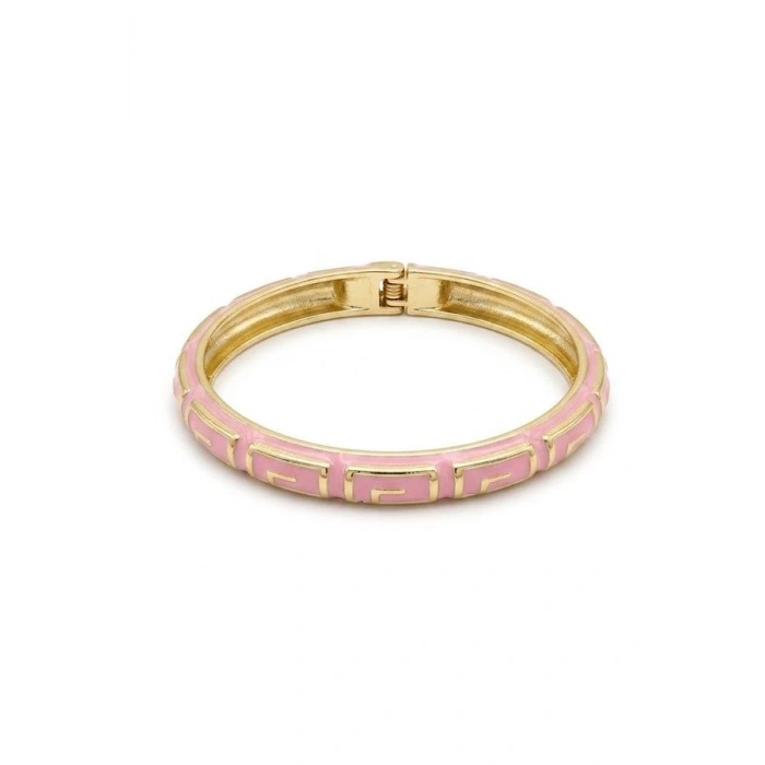 Hubrendy Tedarik Mineli Bilezik - Pembe