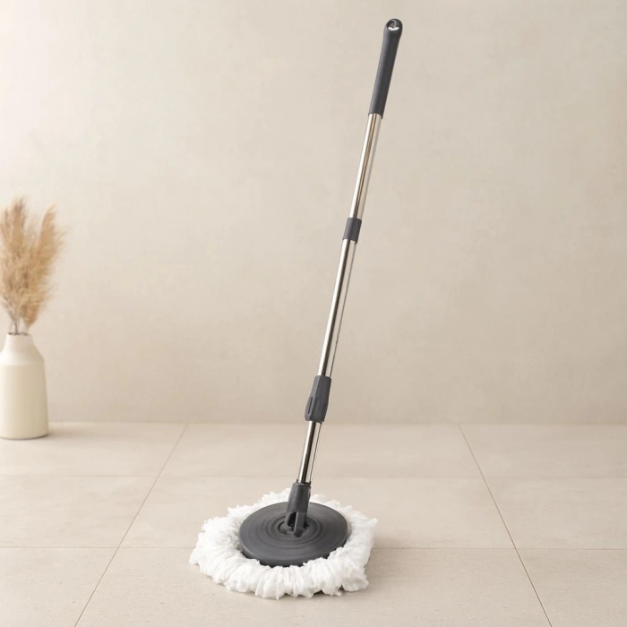 Hubrendy Tedarik Otomatik 360° Mikrofiber Mop Seti 110 cm Sap