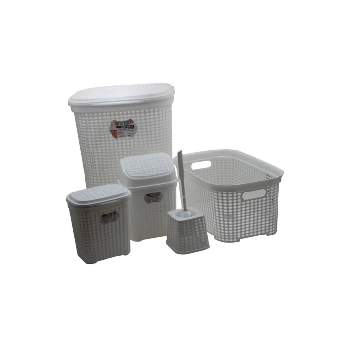 Hubrendy Tedarik Petek 5 Li Banyo Çeyiz Seti Royaleks-MRD307-Dv