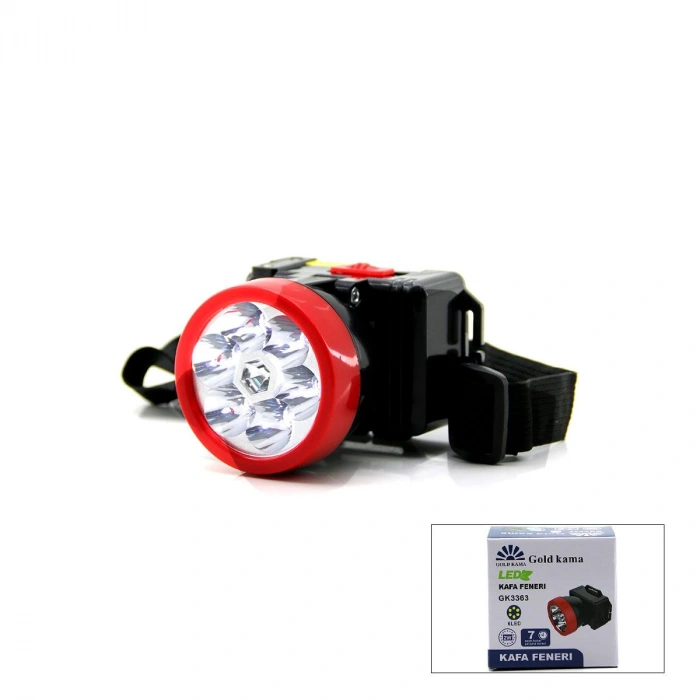 Hubrendy Tedarik Şarjlı 6 LED 2W Kafa Lambası - Ayarlanabilir Işık