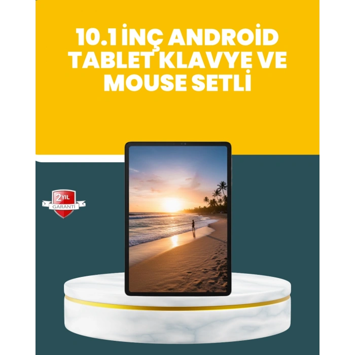 Hubrendy Tekno 10.1 İnç IPS Ekranlı Android Tablet Bilgisayar Seti