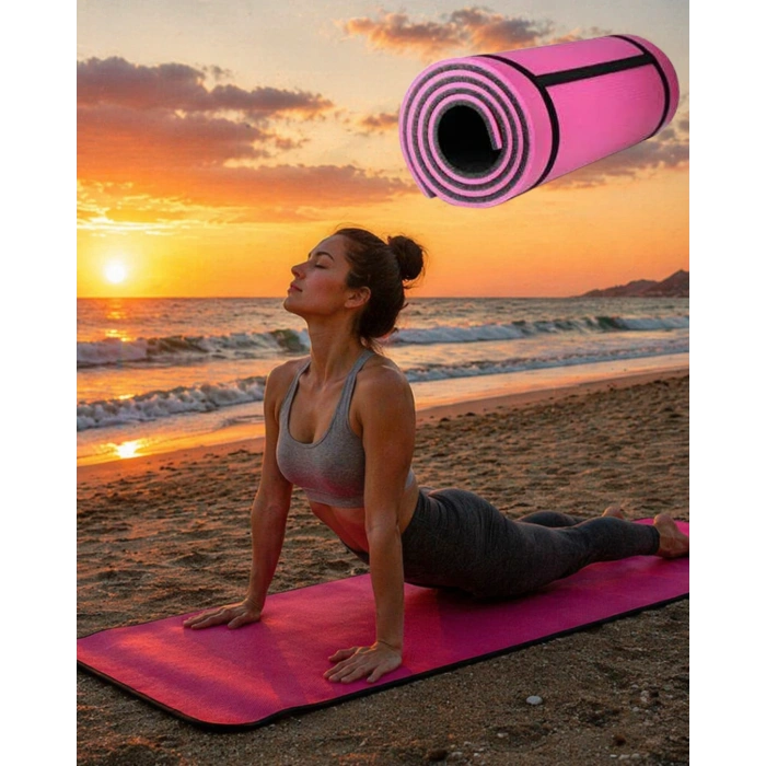 Hubrendy Tekno 10MM YOGA MATI PEMBE