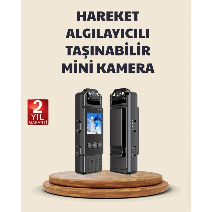 Hubrendy Tekno 128GB Destekli Hareket Algılamalı Mini Kamera