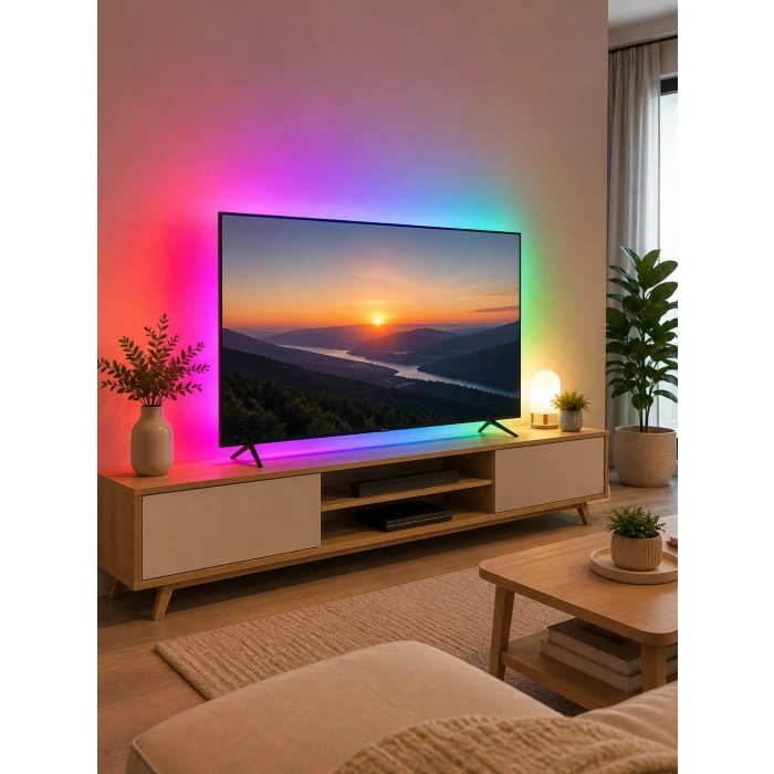 Hubrendy Tekno 3 ÇİPLİ 5 METRE TV LED
