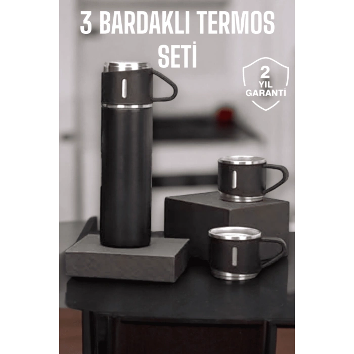 Hubrendy Tekno 500 ml Kapasiteli Taşınabilir Basınçlı Termos Seti Günlük Kullanım için İdeal