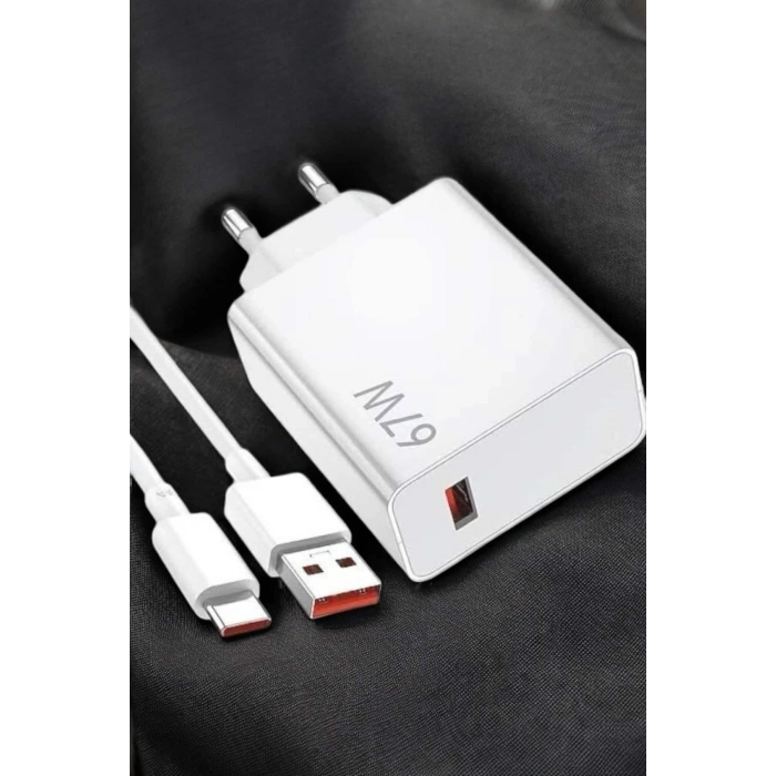 Hubrendy Tekno 67W Şarj Aleti Turbo Hızlı Type-C Şarj