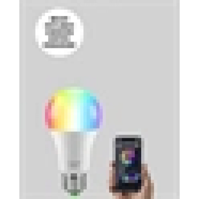 Hubrendy Tekno Akıllı 9W RGBW LED Ampul, tasaruflu romantik ışıklı