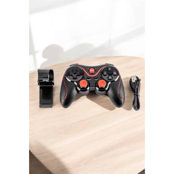 Hubrendy Tekno Android Uyumlu Gamepad X3 Game Stick Oyun Kolu Bluetooth Bağlantılı