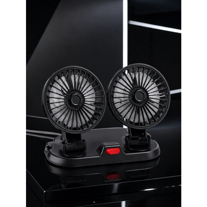 Hubrendy Tekno Araç, Karavan ve Tır İçin Çift Fanlı Mini Vantilatör