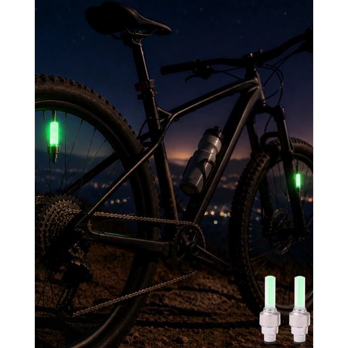 Hubrendy Tekno Bisiklet Jant Işığı Hareket Sensörlü Renkli LED Sibop Lambası