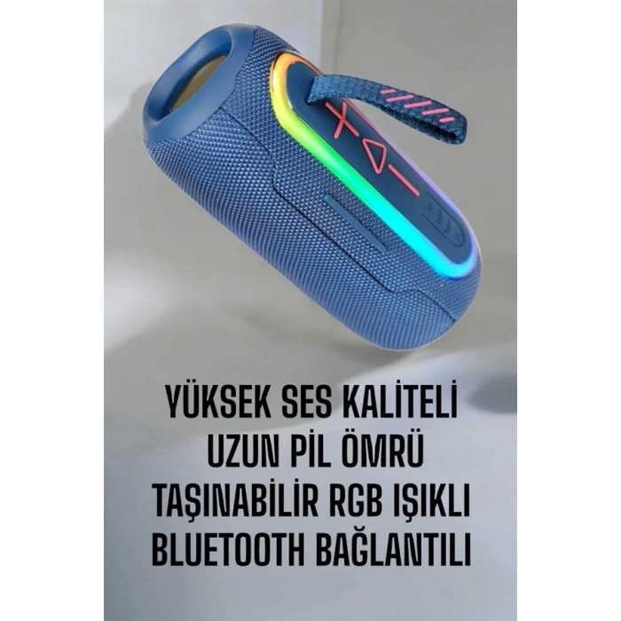 Hubrendy Tekno Bluetooth Hoparlör Kablosuz Yüksek Ses Kaliteli Şarj Edilebilir