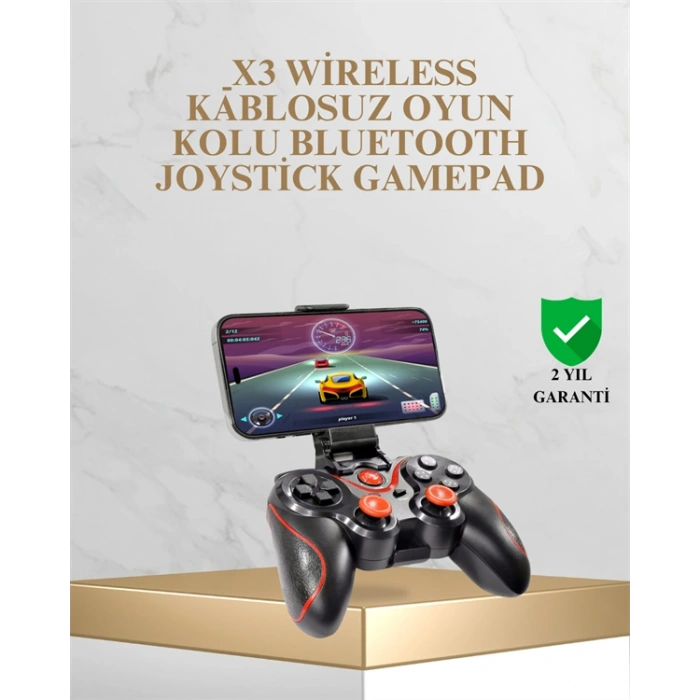 Hubrendy Tekno Bluetooth Kablosuz Oyun Kolu – Android iPhone PC Uyumlu
