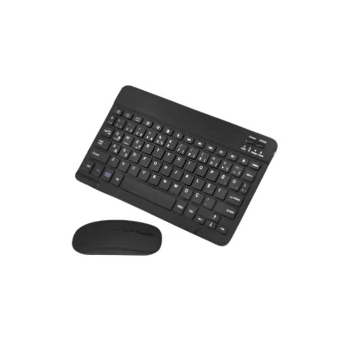 Hubrendy Tekno Bluetooth Klavye Mouse Seti Taşınabilir Wireless Bilgisayar Aksesuarı